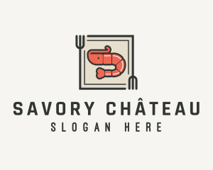 Shrimp Fork Kitchen logo design