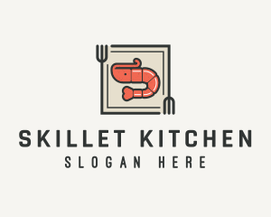 Shrimp Fork Kitchen logo design