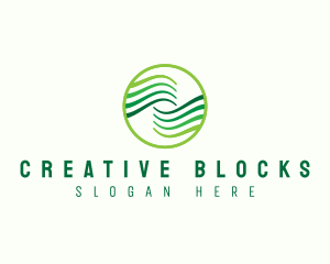 Creative Startup Wave logo design