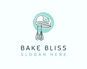 Hand Mixer Baking Tool logo design