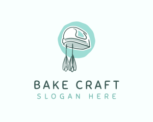 Hand Mixer Baking Tool logo design