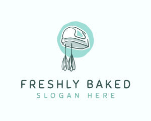 Hand Mixer Baking Tool logo design