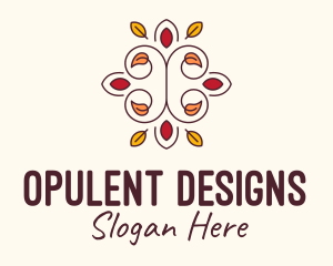 Ornamental Autumn Leaves logo design