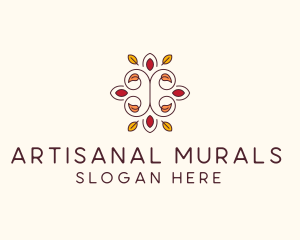 Ornamental Autumn Leaves logo design