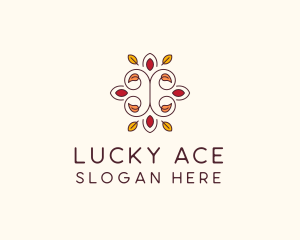 Ornamental Autumn Leaves logo design