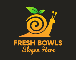 Snail Orange Juice logo design