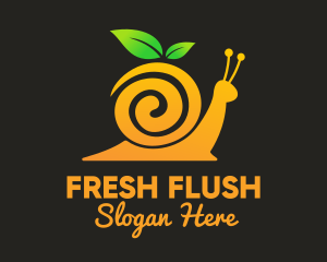 Snail Orange Juice logo design