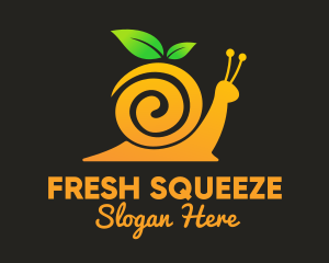 Snail Orange Juice logo design