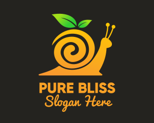 Snail Orange Juice logo design