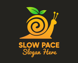 Snail Orange Juice logo design