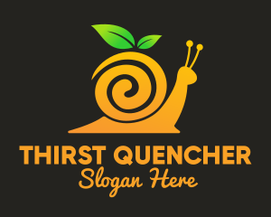 Snail Orange Juice logo design