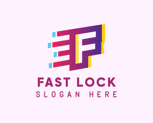 Speedy Letter F Motion logo design