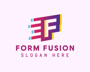 Speedy Letter F Motion logo design