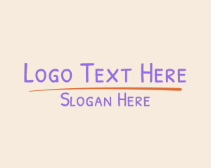 Simple Handwritten Wordmark logo