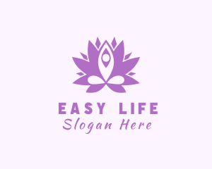 Flower Yoga Instructor logo design