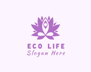 Flower Yoga Instructor logo design