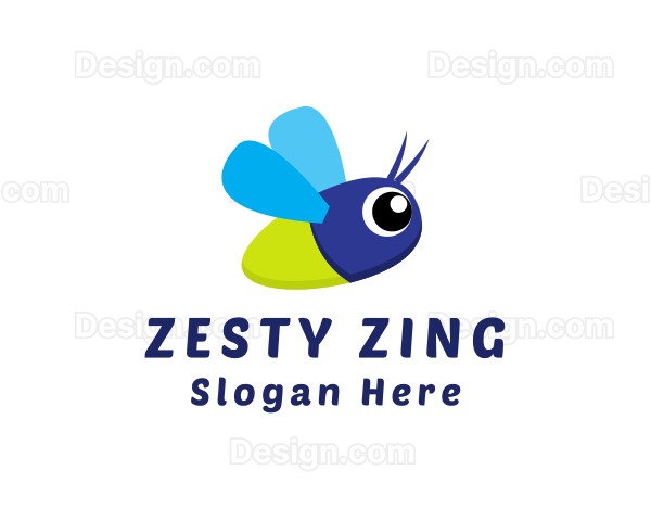 Baby Insect Flying Logo