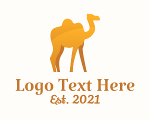 Golden Camel Animal   logo