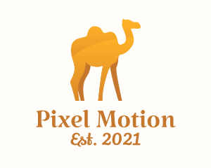 Golden Camel Animal   logo design