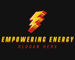 Electricity Power Bolt logo design