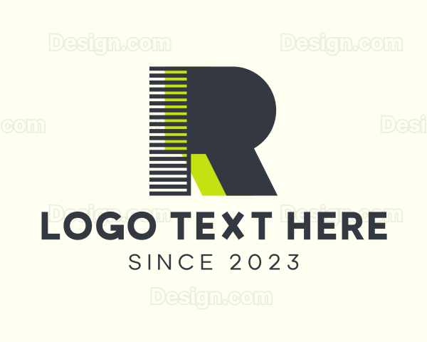 Digital Tech Gamer Letter R Logo