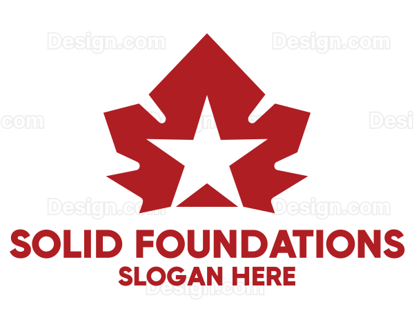 Red Canadian Star Logo