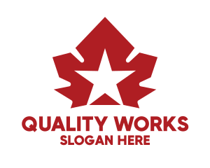 Red Canadian Star logo