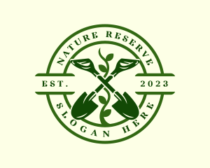 Shovel Nature Plant logo design