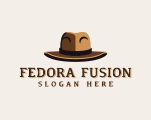 Stylish Trilby Hat logo design