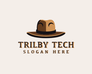 Stylish Trilby Hat logo