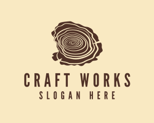 Wood Timber Craft logo design