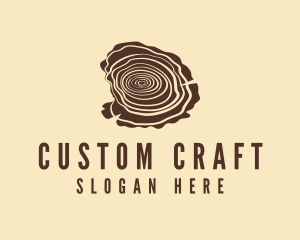 Wood Timber Craft logo design