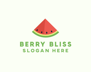 Fresh Watermelon Fruit logo design