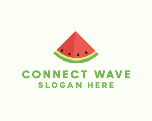 Fresh Watermelon Fruit logo design