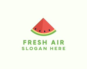 Fresh Watermelon Fruit logo design