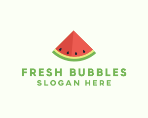 Fresh Watermelon Fruit logo design