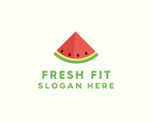 Fresh Watermelon Fruit logo design