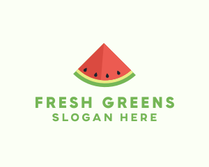 Fresh Watermelon Fruit logo design