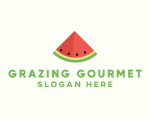 Fresh Watermelon Fruit logo design