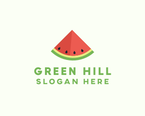 Fresh Watermelon Fruit logo design