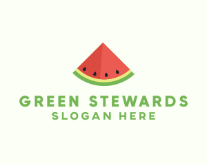 Fresh Watermelon Fruit logo design