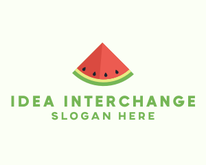 Fresh Watermelon Fruit logo design