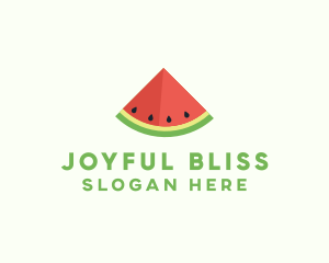 Fresh Watermelon Fruit logo design