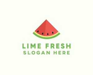 Fresh Watermelon Fruit logo design