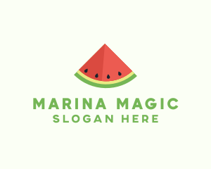 Fresh Watermelon Fruit logo design