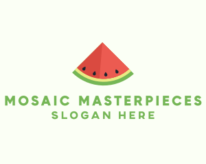 Fresh Watermelon Fruit logo design