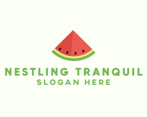 Fresh Watermelon Fruit logo design