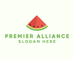 Fresh Watermelon Fruit logo design