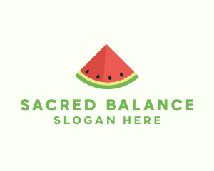 Fresh Watermelon Fruit logo design