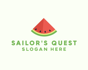 Fresh Watermelon Fruit logo design